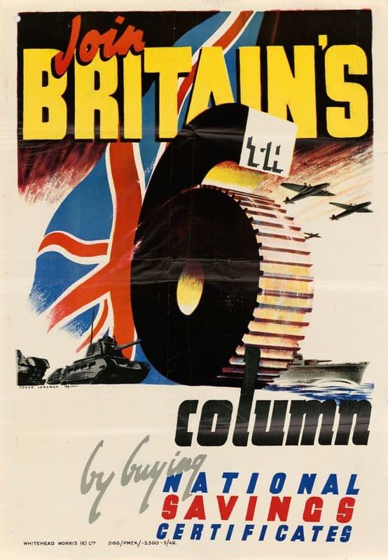 Join Britain’s Column by Buying National Savings Certificates as a canvas print