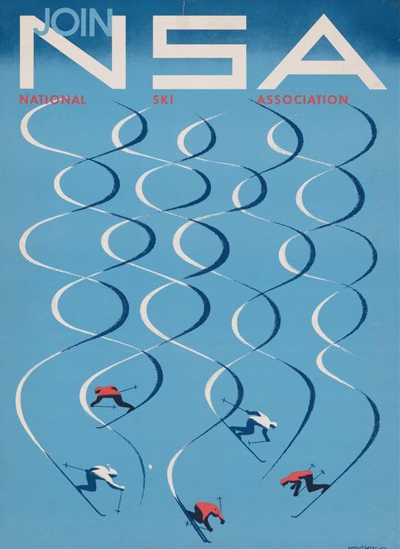 Join NSA, National Ski Association as a canvas print