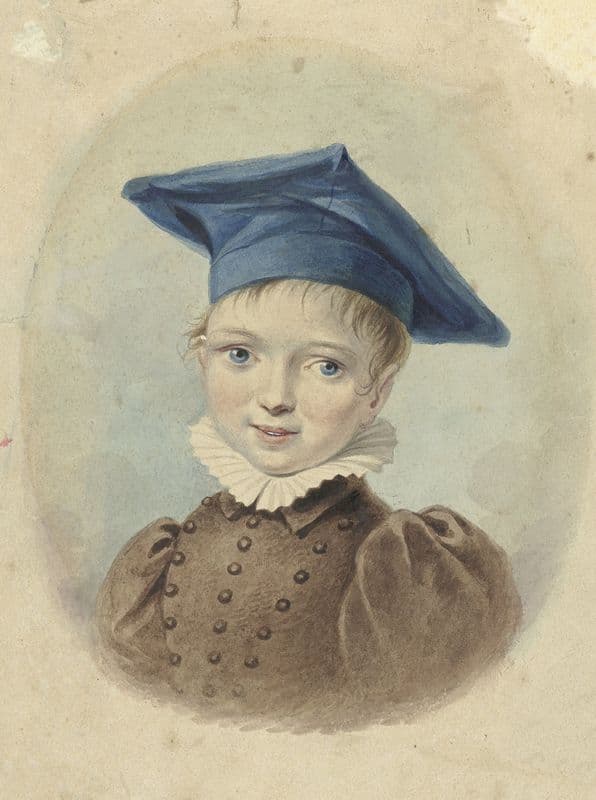 Jongetje met een blauwe baret (1782 - 1849) as a canvas print