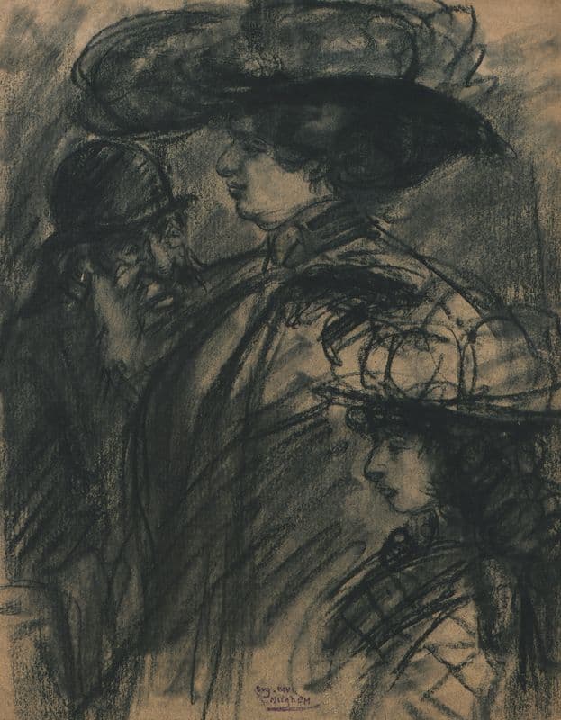 Joodse emigranten as a canvas print