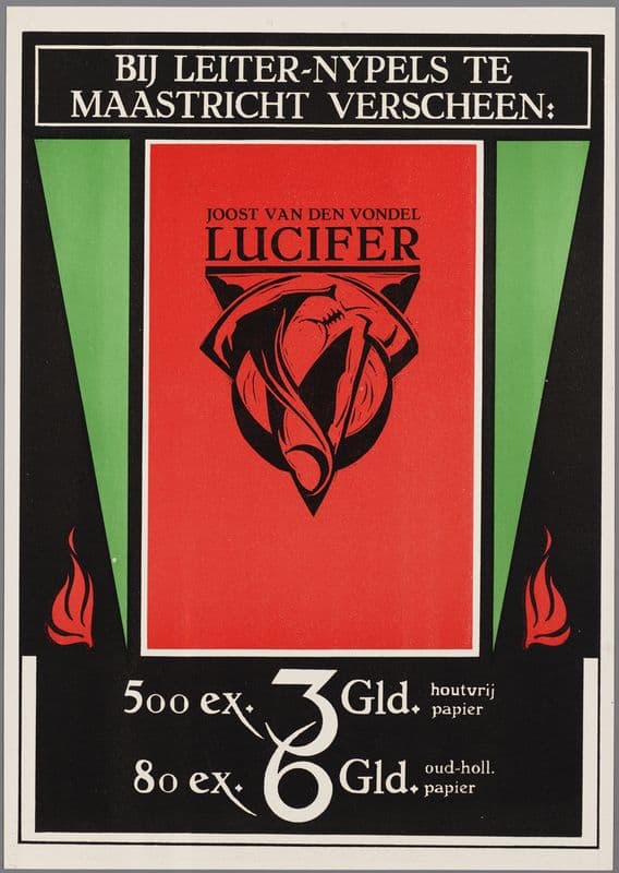 Joost van den Vondel; Lucifer as a canvas print