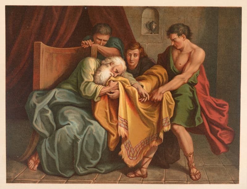 Joseph’s bloodstained coat as a canvas print