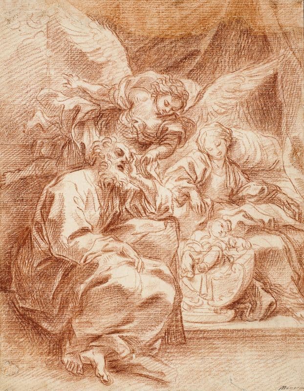 Joseph’s dream (1700 – 1800) as a canvas print