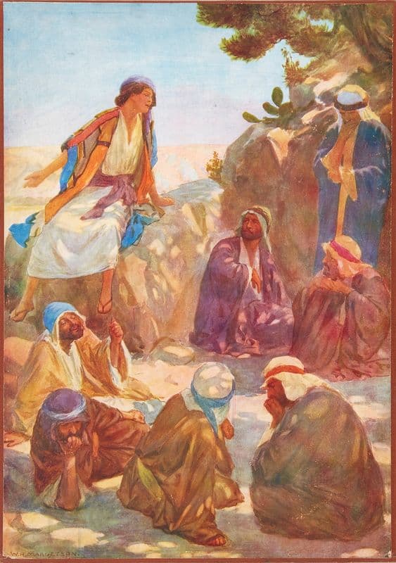 Josph telling his dreams as a canvas print