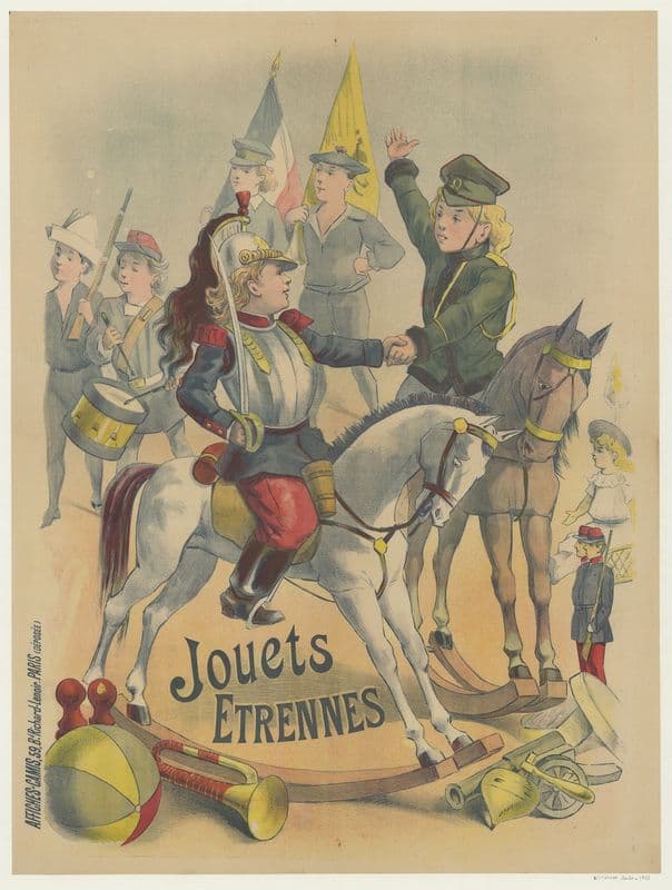Jouets, étrennes as a canvas print