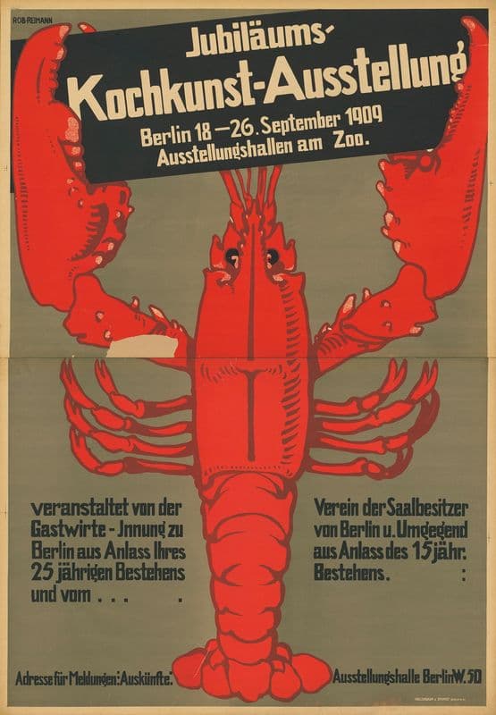 Jubiläums-Kochkunst-Ausstellung. Ausstellungshallen am Zoo Berlin as a canvas print