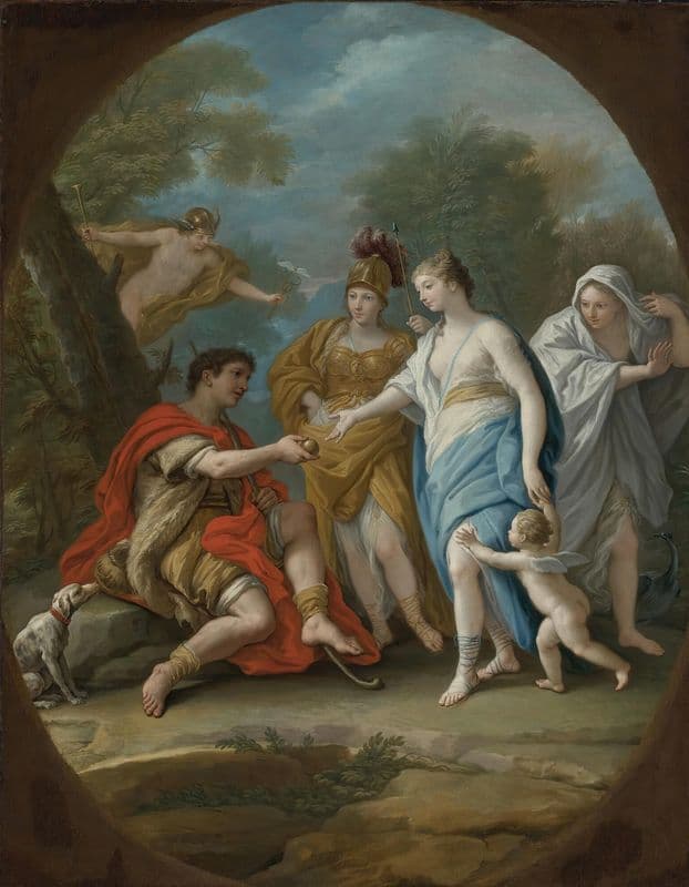 Judgement Of Paris as a canvas print