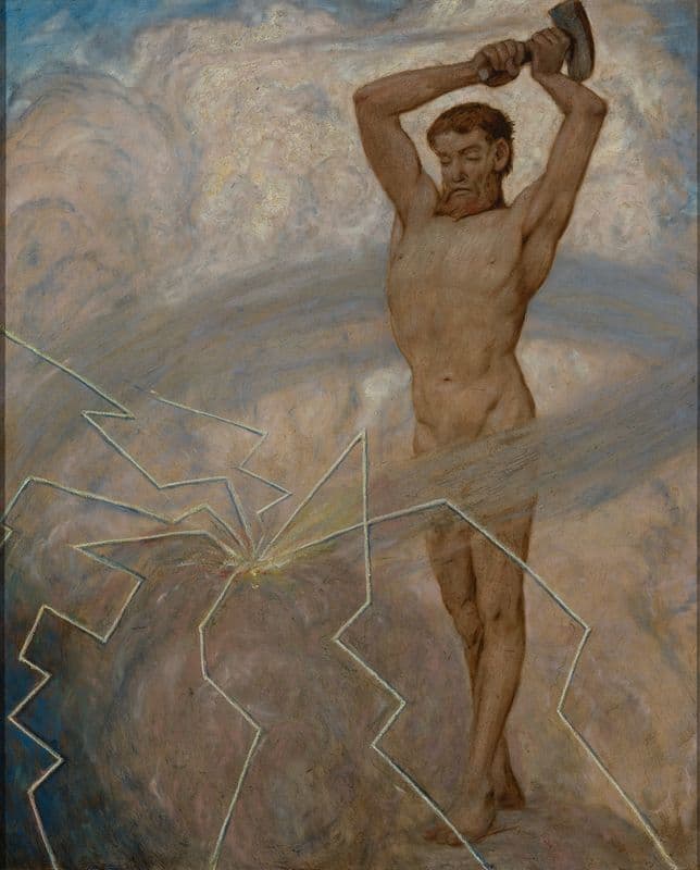 Juli (der Donnergott Thor) as a canvas print