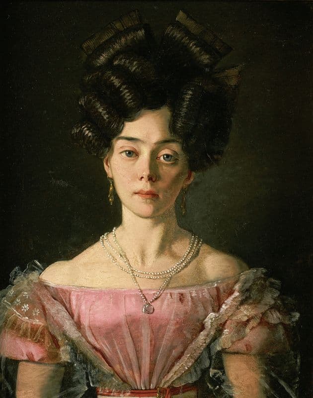 Junge Dame as a canvas print