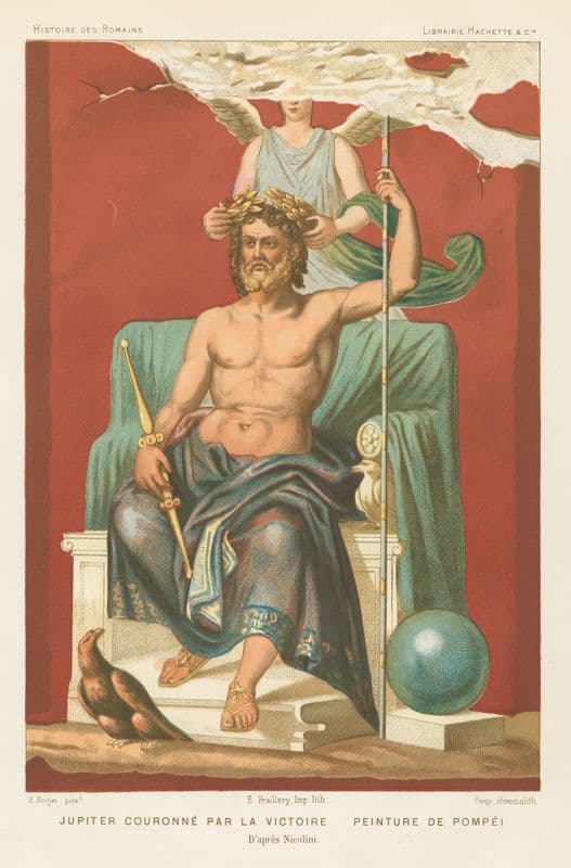Jupiter couronné par la Victoire as a canvas print