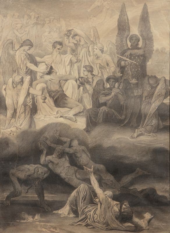 Justice, Religious Scene as a canvas print