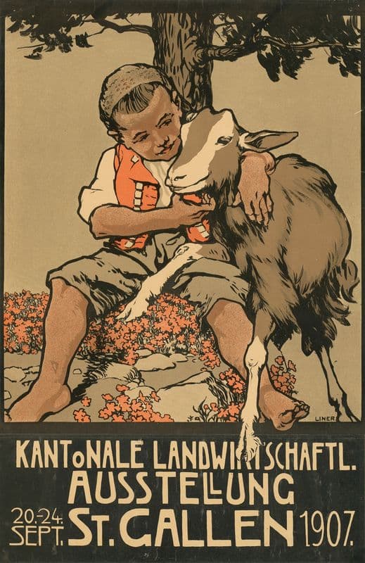 Kantonale landwirtschaftliche Ausstellung St. Gallen 1907 as a canvas print