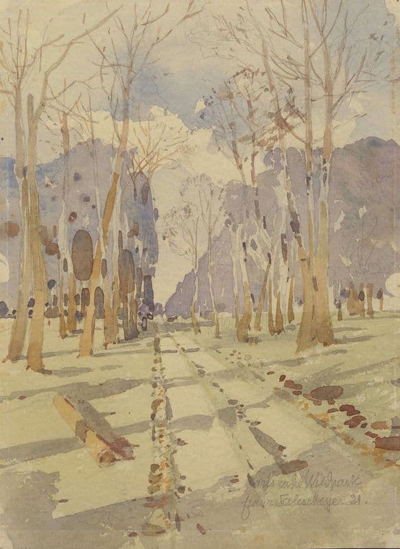 Karlsruhe Wildpark as a canvas print