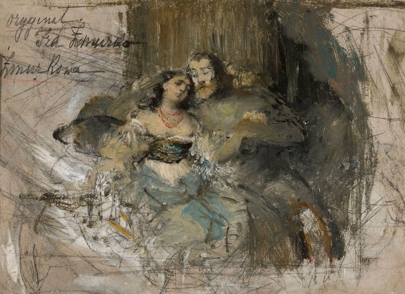 Kazimierz and Esterka as a canvas print