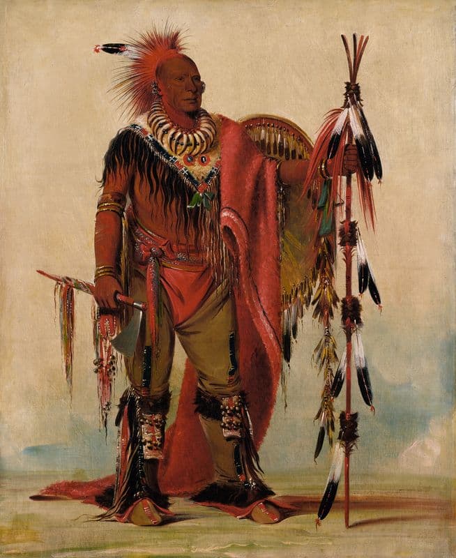 Kee-O-Kúk, The Watchful Fox, Chief of The Tribe as a canvas print