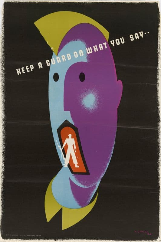 Keep a Guard on What You Say as a canvas print