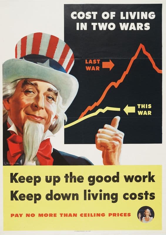 Keep up the good work. Keep down living costs as a canvas print