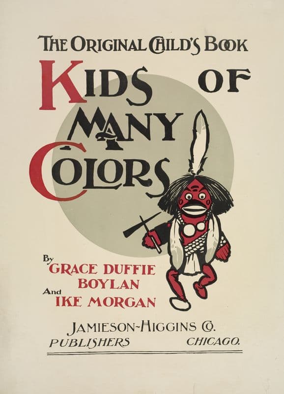 Kids of many colors (1895-1911) as a canvas print