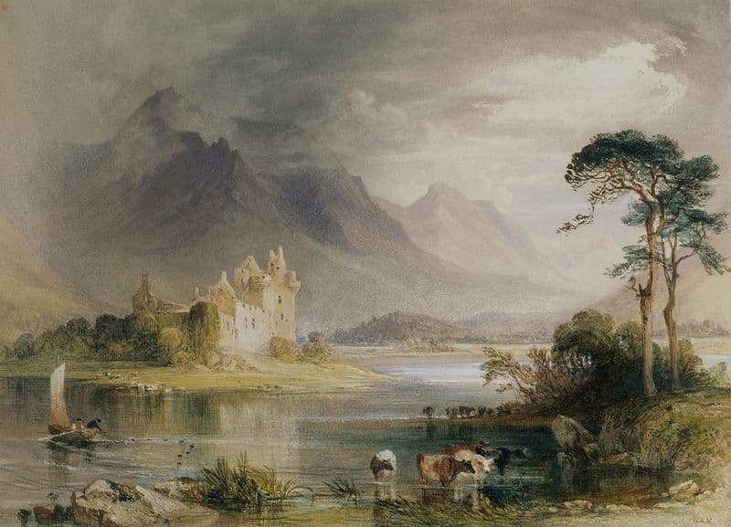 Kilchurn Castle (c.1839) as a canvas print
