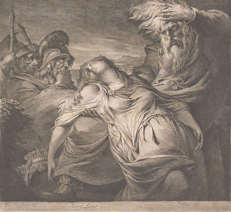 King Lear as a canvas print