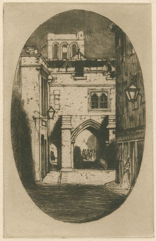Kingsgate, Winchester as a canvas print
