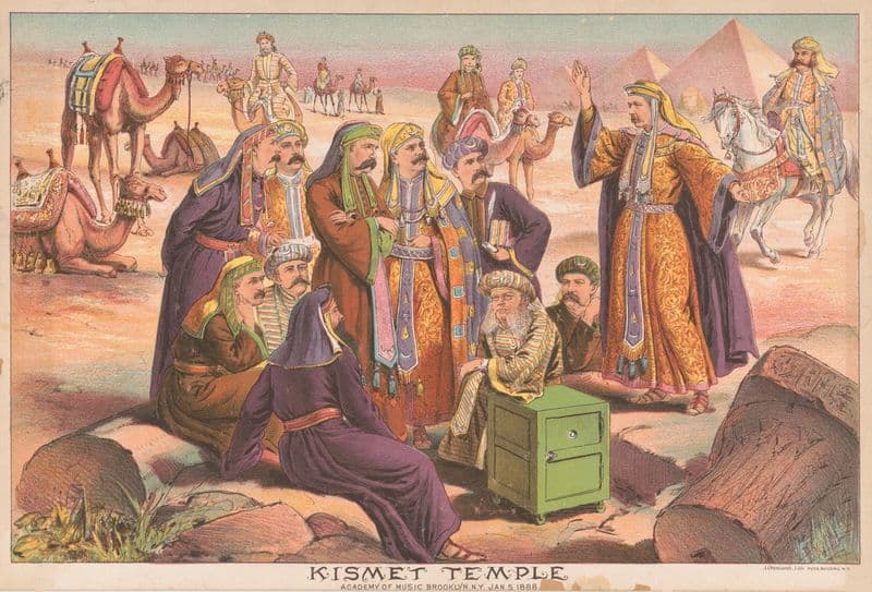 Kismet Temple, Academy of Music, Brooklyn, N.Y. Jan. 5, 1888 as a canvas print