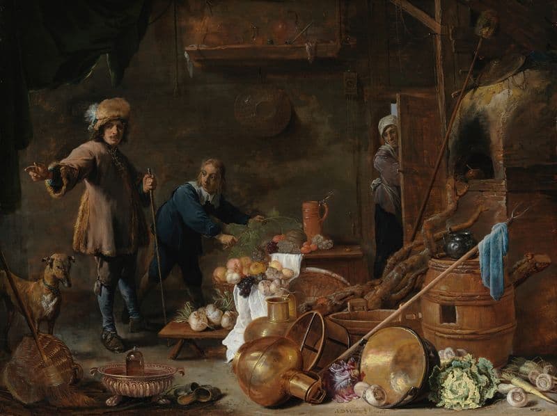 Kitchen Interior as a canvas print