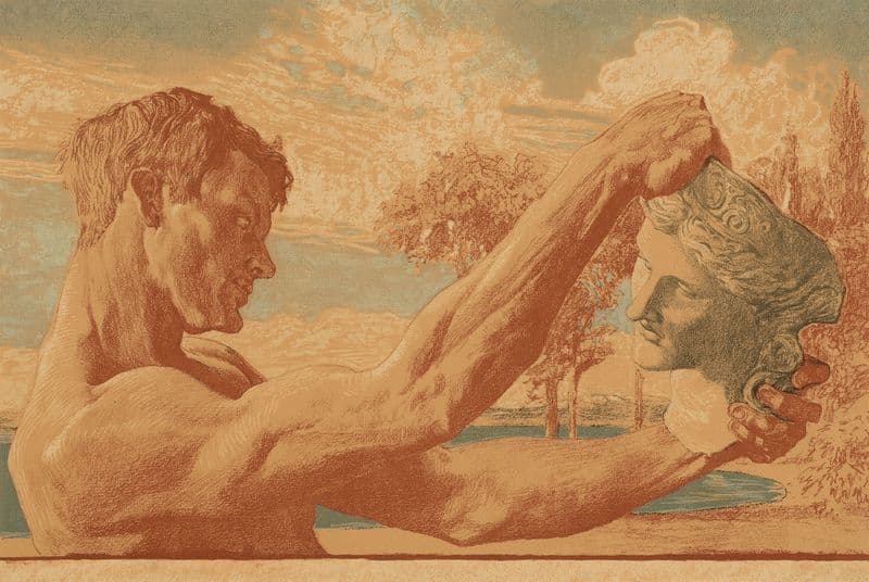 Klassischer Skulpturen Schatz. Verlagsanstalt F. Bruckmann as a canvas print
