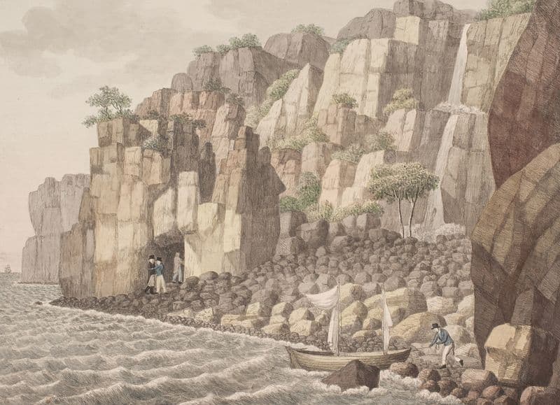 Klippen kaldet Jons Kirken i Ruths Sogn på Bornholm (1820 – 1821) as a canvas print