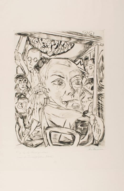 Königin Bar (Self-Portrait) as a canvas print