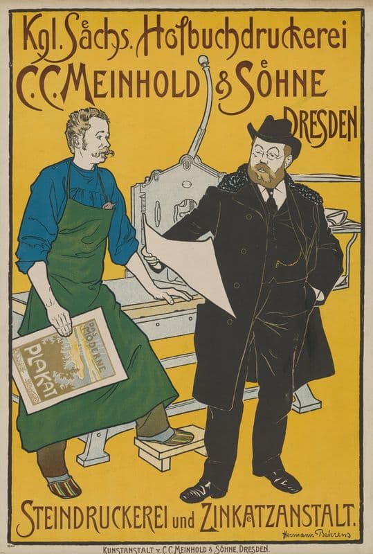 Königlisch Sächsische Hofbuchdruckerei C. C. Meinhold und Söhne as a canvas print