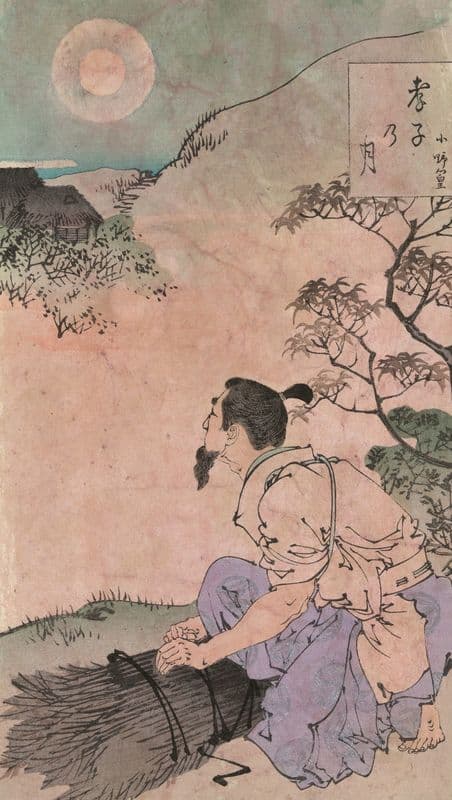 Kōshi no tsuki as a canvas print
