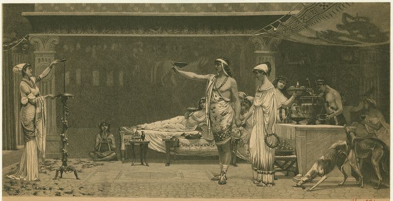 Kottabos as a canvas print