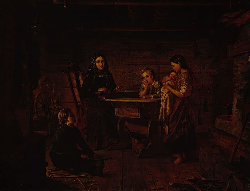 Kreeta Haapasalo Playing The Kantele as a canvas print
