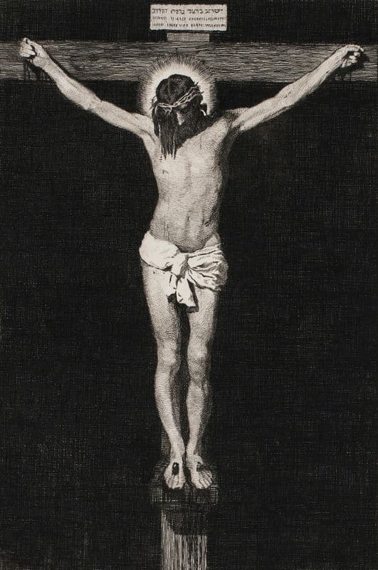 Kristus på korset as a canvas print