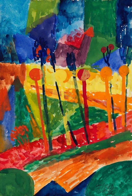 Kubistische Landschaft as a canvas print