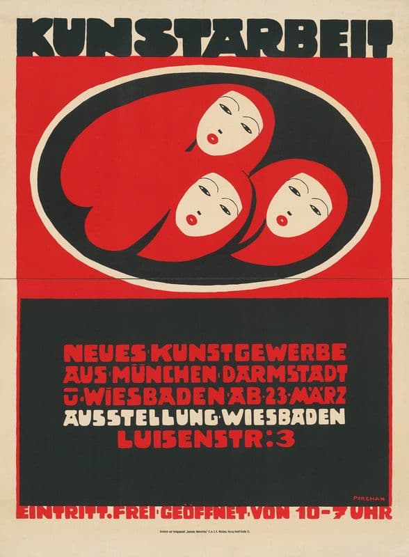 Kunstarbeit. Neues Kunstgewerbe aus München, Darmstadt und Wiesbaden as a canvas print