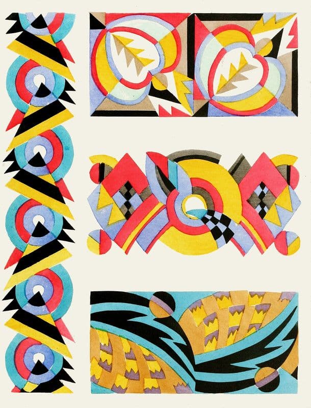 Kunstgewerbliche Schmuckformen fur die Flache Pl 08 as a canvas print
