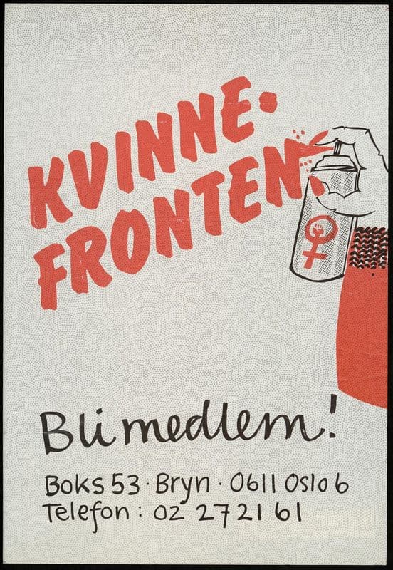Kvinnefronten. Bli medlem! as a canvas print