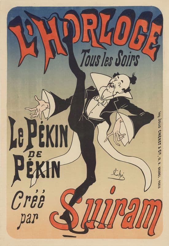 L’ Horloge. Tous les soirs, le Pékin de Pékin, créé par Suiram as a canvas print