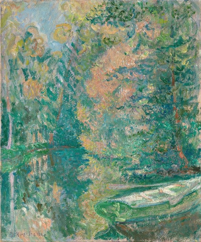 La Barque sur l’Epte as a canvas print