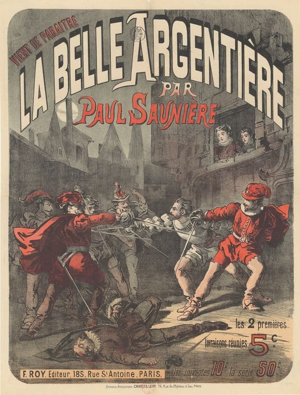 La Belle argentière par Paul Saunière (1882-1888) as a canvas print