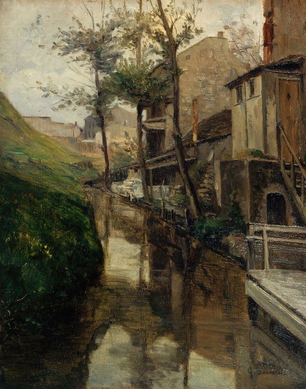 La Bièvre, rue Vulpian as a canvas print