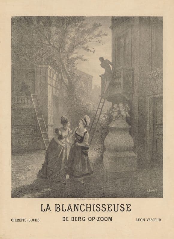 La blanchisseuse de Berg-Op-Zoom as a canvas print