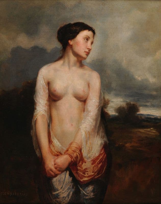 La Captive (1845 -1850) as a canvas print