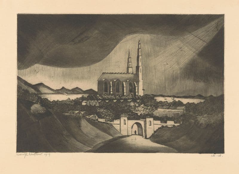 La Cathédrale as a canvas print