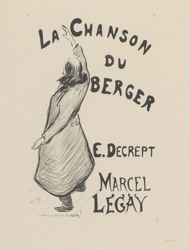 La Chanson du berger as a canvas print
