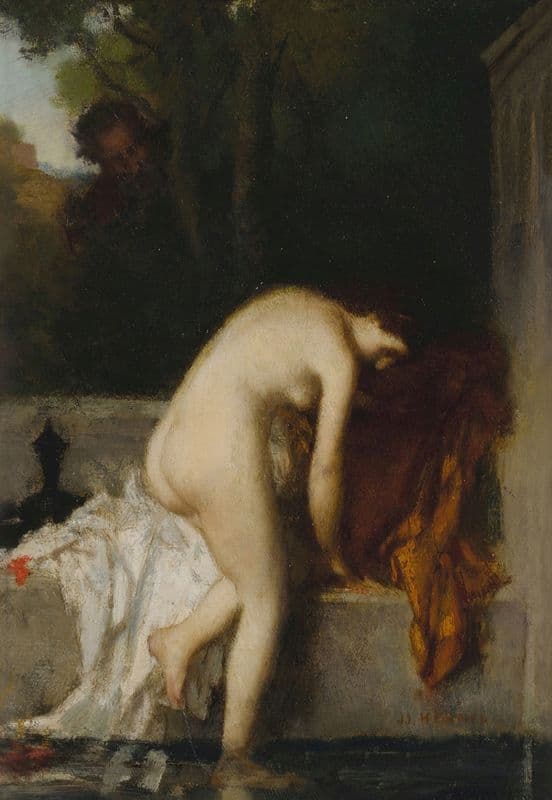 La chaste Suzanne (Esquisse) as a canvas print