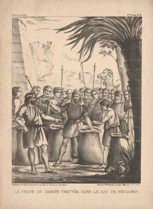 La coupe de Joseph trouvee dans le sac de Benjamin as a canvas print