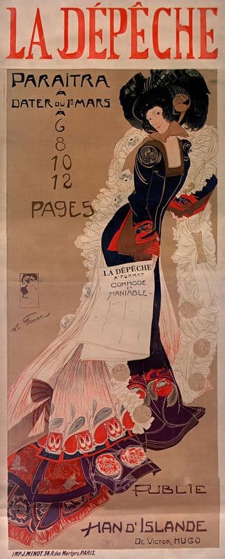 La Dépeche as a canvas print